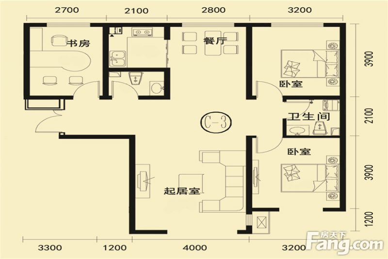 包頭裝修方案包頭富悅城120㎡