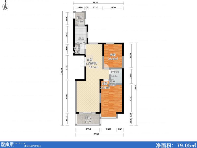 包頭裝修方案包頭萬達(dá)廣場115㎡