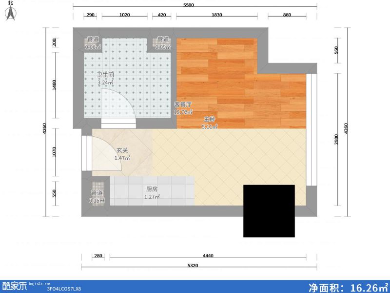 包頭裝修方案包頭萬達(dá)廣場25㎡