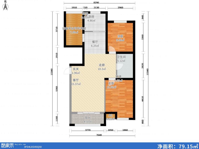 包頭裝修方案包頭濱江國際113㎡